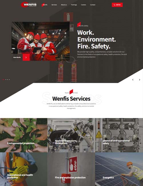 WENFIS referencia weboldal